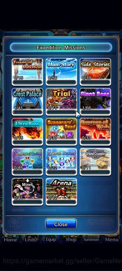 Grand Summoners Accounts Global|Rank 60|20 Ascend| ToumaTW,RimuruTW,MisakaT image 13