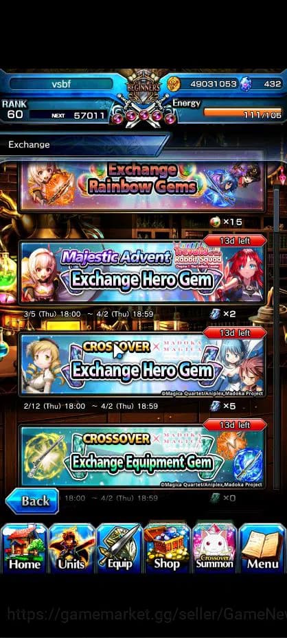 Grand Summoners Accounts Global|Rank 60|20 Ascend| ToumaTW,RimuruTW,MisakaT image 14
