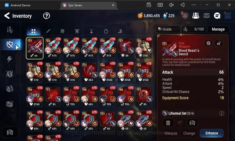 Epic Seven Accounts GLOBAL Unverif|New Era|2 ML(Salome,Mediator Kaweri image 9