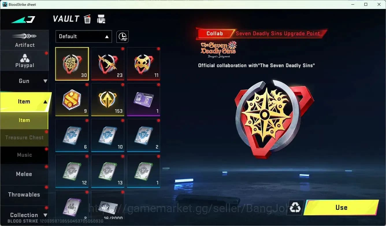 Blood Strike Accounts ASIA | 3 Collab Skins | 1 Limited Skins | 9 Legend image 15