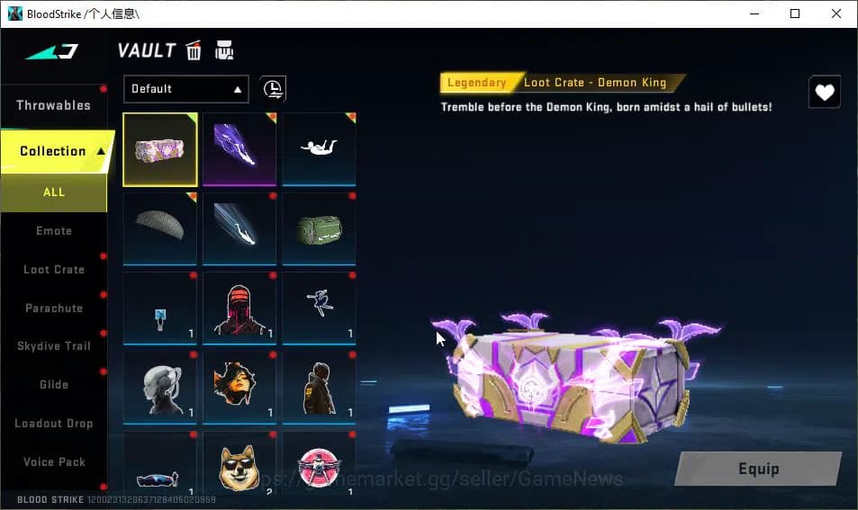 Blood Strike Accounts ASIA|Melee ULTRA Kukri-Nexora|Legendary Katana|5 L image 4