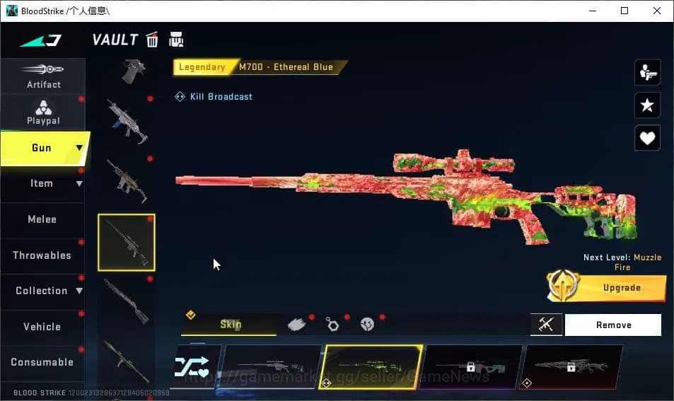 Blood Strike Accounts ASIA|Melee ULTRA Kukri-Nexora|Legendary Katana|5 L image 7