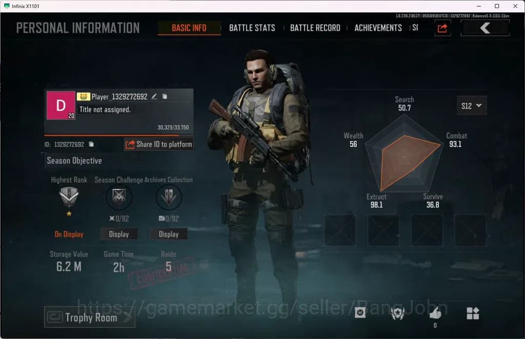 Arena Breakout Accounts MOBILE|lvl 20, SV 6,2M CV 5,4M|MORE SKIN,MORE DETA image 1