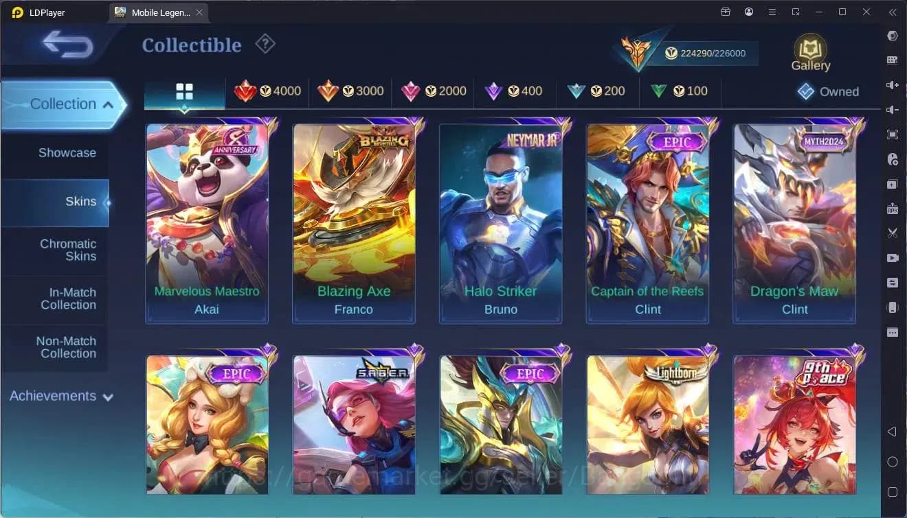 Mobile Legends: Bang Bang Accounts Global|Hero 132|Skin 505|Mega|Legend Franco+Freya+ image 19
