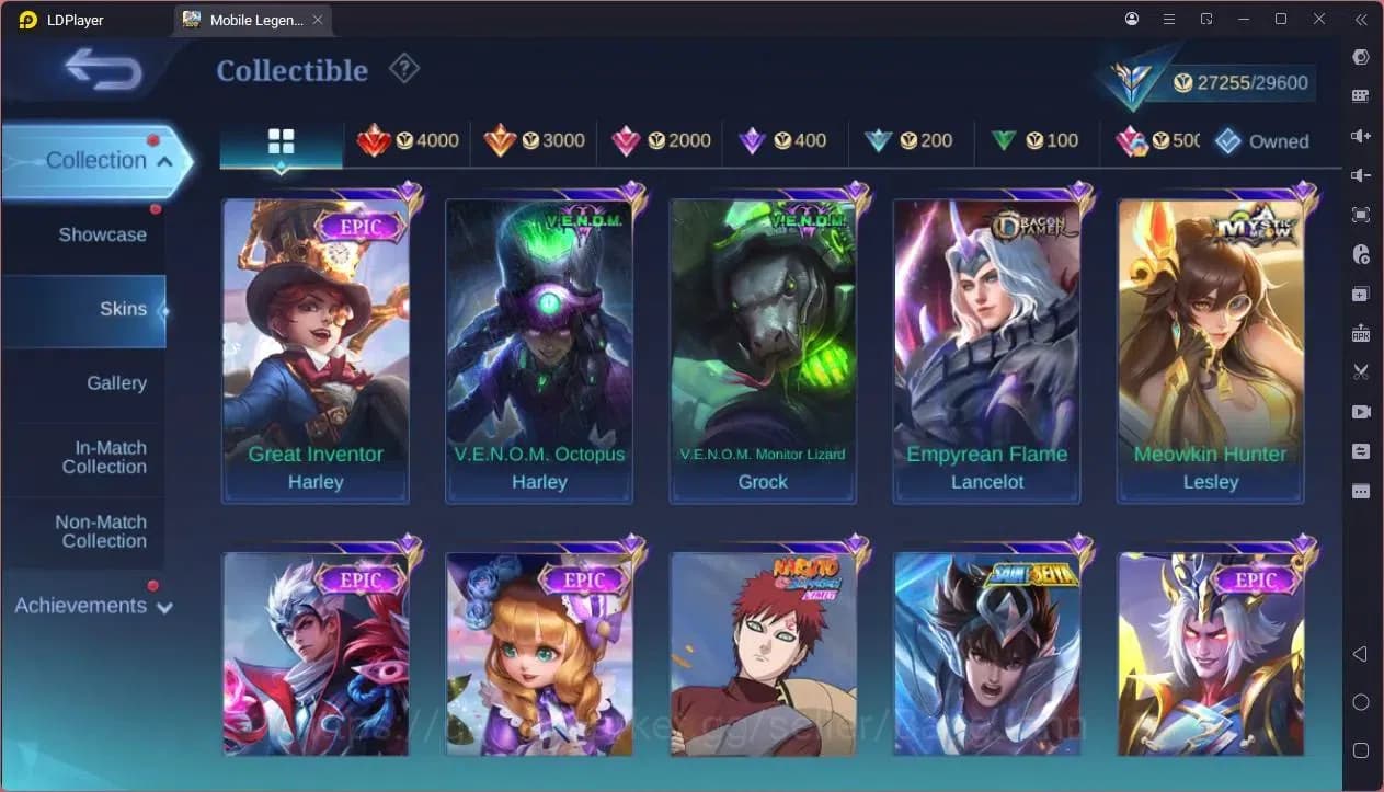 Mobile Legends: Bang Bang Accounts GLOBAL Hero 80 Skin 125 |CC Natalia|Meowkin Hunter image 3