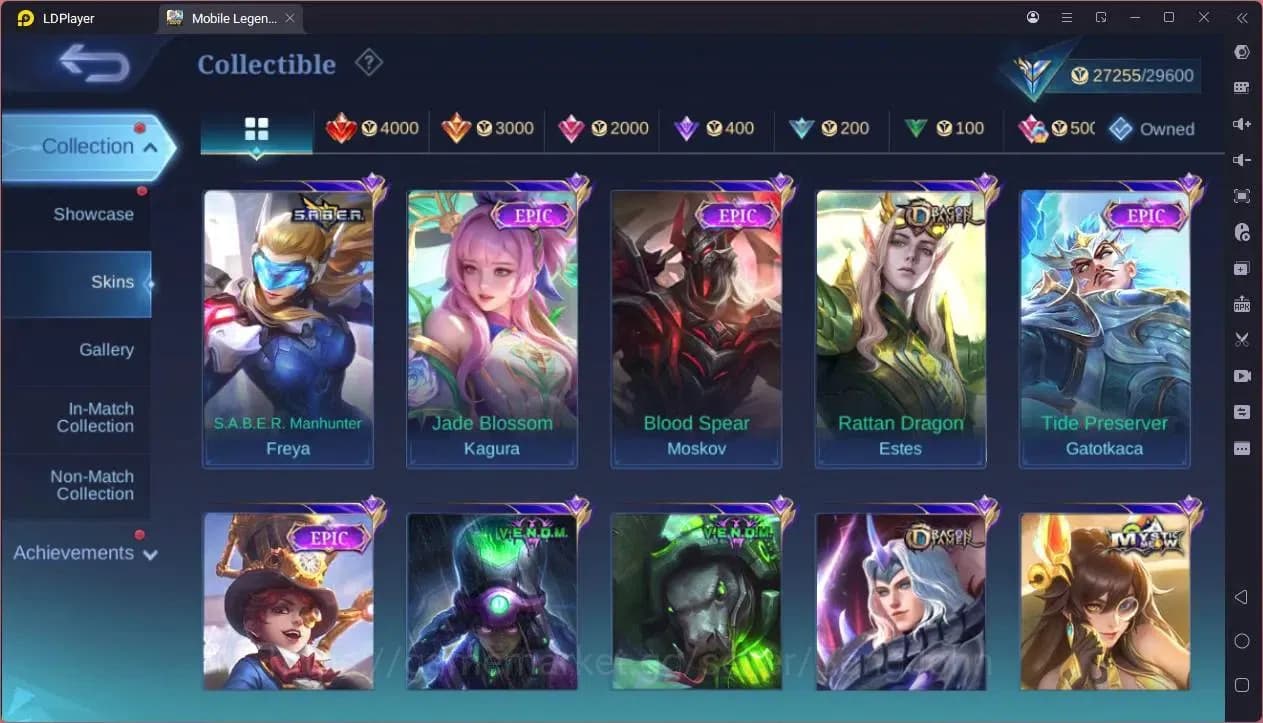 Mobile Legends: Bang Bang Accounts GLOBAL Hero 80 Skin 125 |CC Natalia|Meowkin Hunter image 4