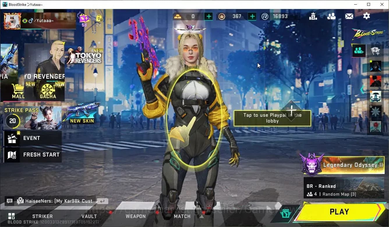 Blood Strike Accounts ASIA|ETERNAL Desert Eagle-Scorpius|Collab 7DS[Karl image 1