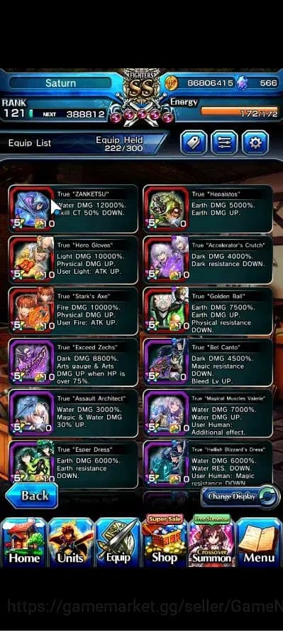 Grand Summoners Accounts Global|Rank 121|19 Ascend+2 TW|[Inumuta,Saitama,Mo image 5