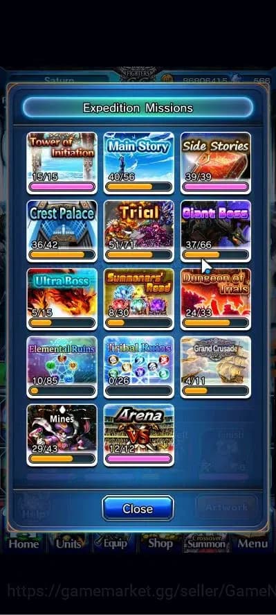 Grand Summoners Accounts Global|Rank 121|19 Ascend+2 TW|[Inumuta,Saitama,Mo image 7