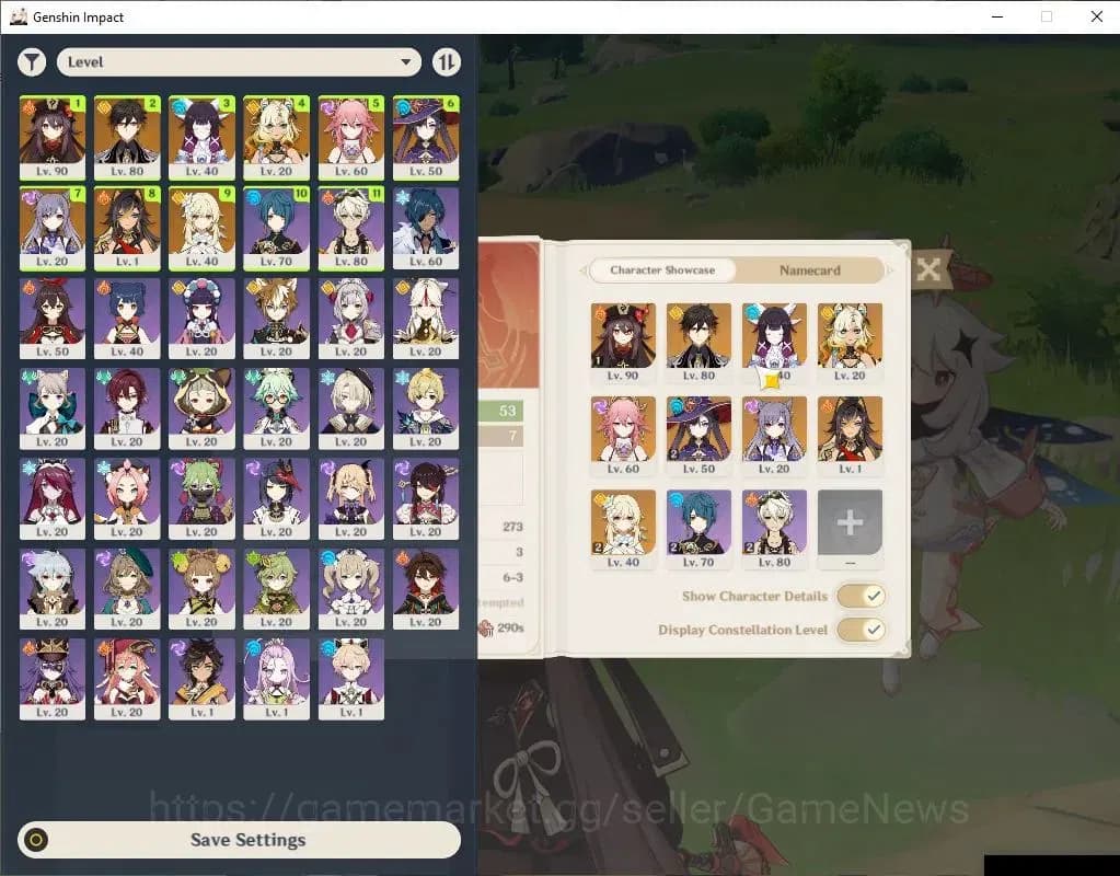 Genshin Impact Accounts ASIA|AR 53|5 Limited+3(*5Weapon)|HutaoC1+Sign,Colu image 1