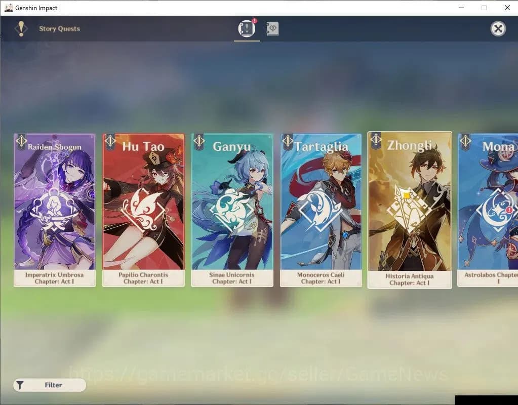 Genshin Impact Accounts ASIA|AR 53|5 Limited+3(*5Weapon)|HutaoC1+Sign,Colu image 13