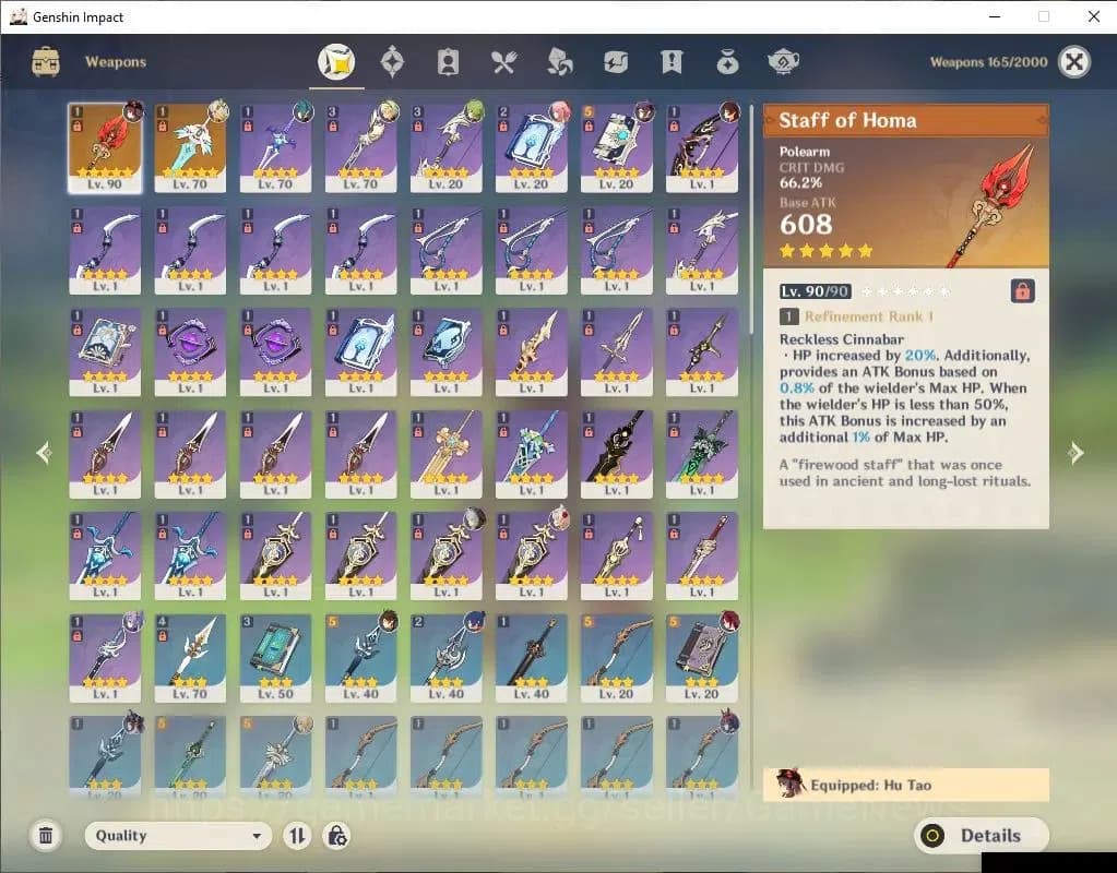 Genshin Impact Accounts ASIA|AR 53|5 Limited+3(*5Weapon)|HutaoC1+Sign,Colu image 6
