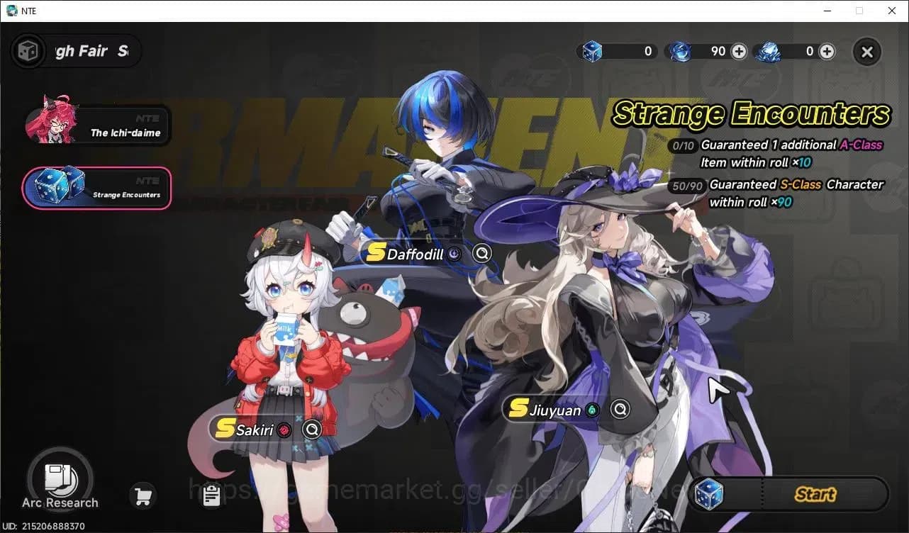 Neverness to Everness Accounts GLOBAL EU|HL 3|3 SSR Limited Nanally, Jiuyan, Saki image 7