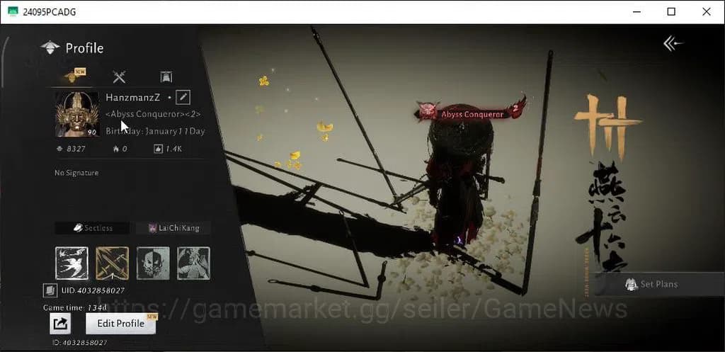 Where Winds Meet Accounts GLOBAL|Lv 90|GS 27K|Abyss Conq 2|Bountiful Harvest image 1