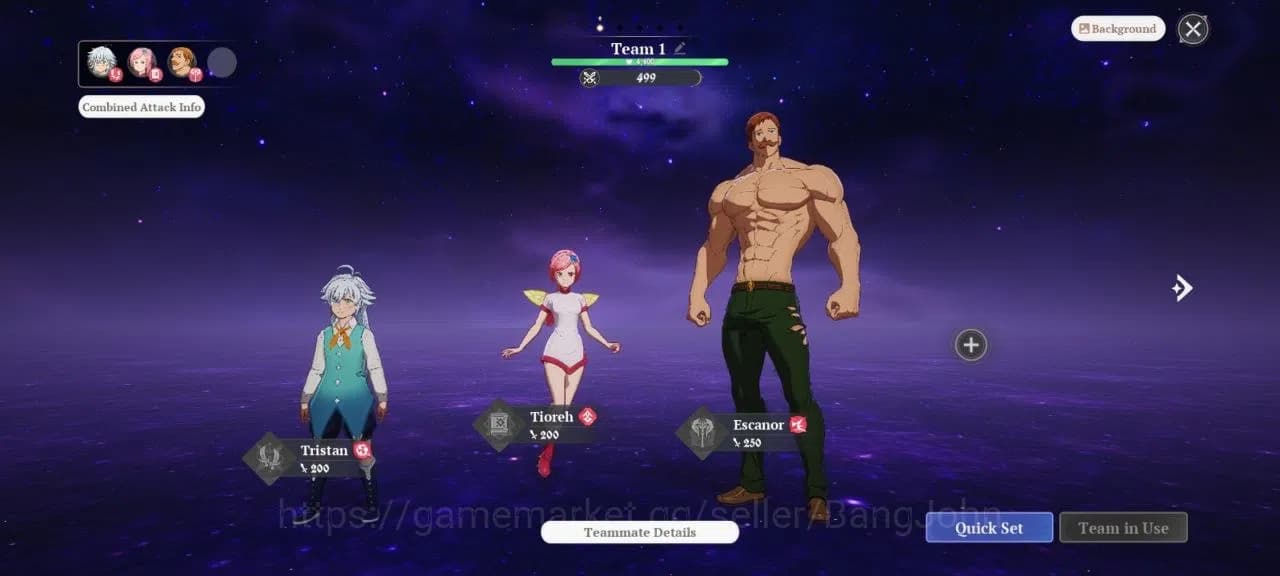 The Seven Deadly Sins: Origin Accounts NA East | Fresh Starter Lvl 2 |2 SSR| Escanor, Gui image 6