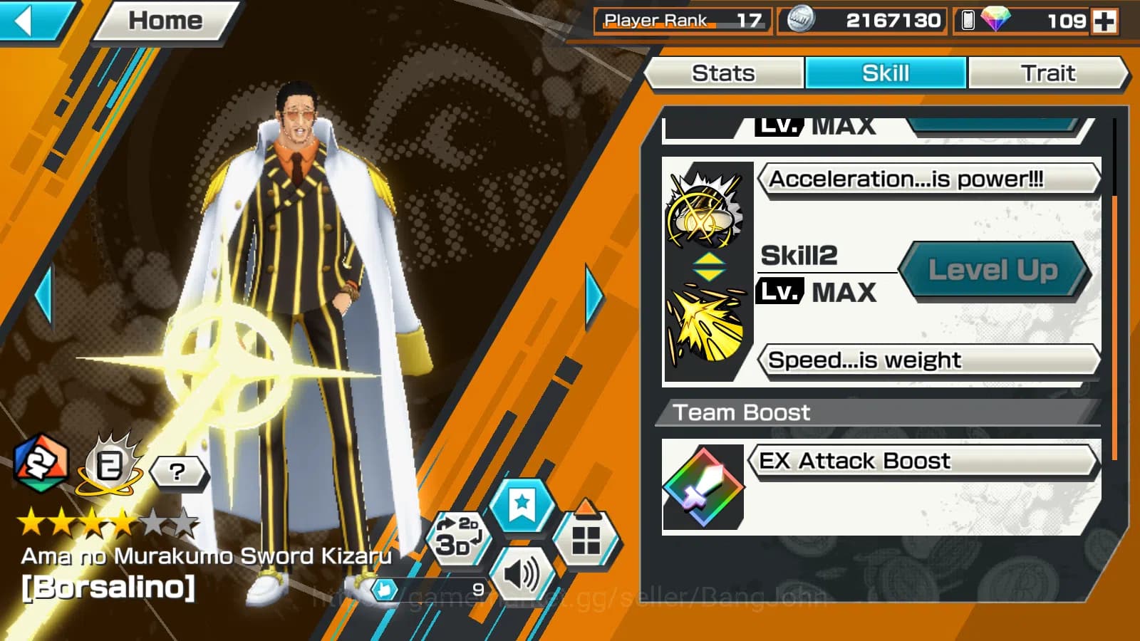 One Piece Bounty Rush Accounts GLOBAL | 3EX | 1MAX | 5elders Nusjuro,SK Borsalin image 7