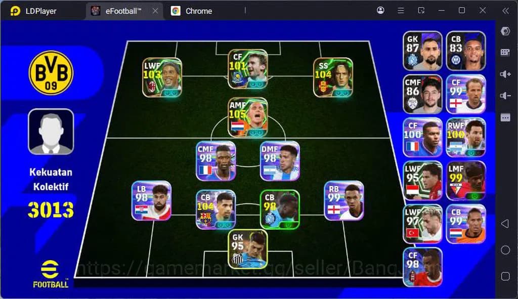 eFootball Accounts ANDROID|PW 3013|Sneijder + Totti + Ronaldinho + + image 1