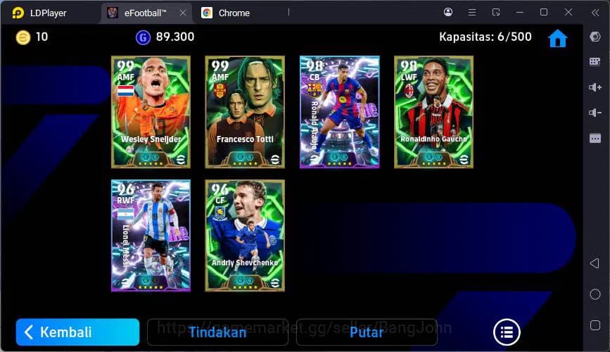 eFootball Accounts ANDROID|PW 3013|Sneijder + Totti + Ronaldinho + + image 2
