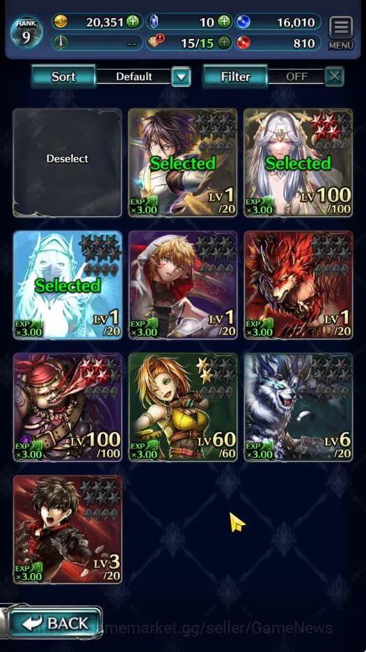 Last Cloudia Accounts GLOBAL | Starter Rank 9 | Hinata Sakaguchi, Dilmor image 1