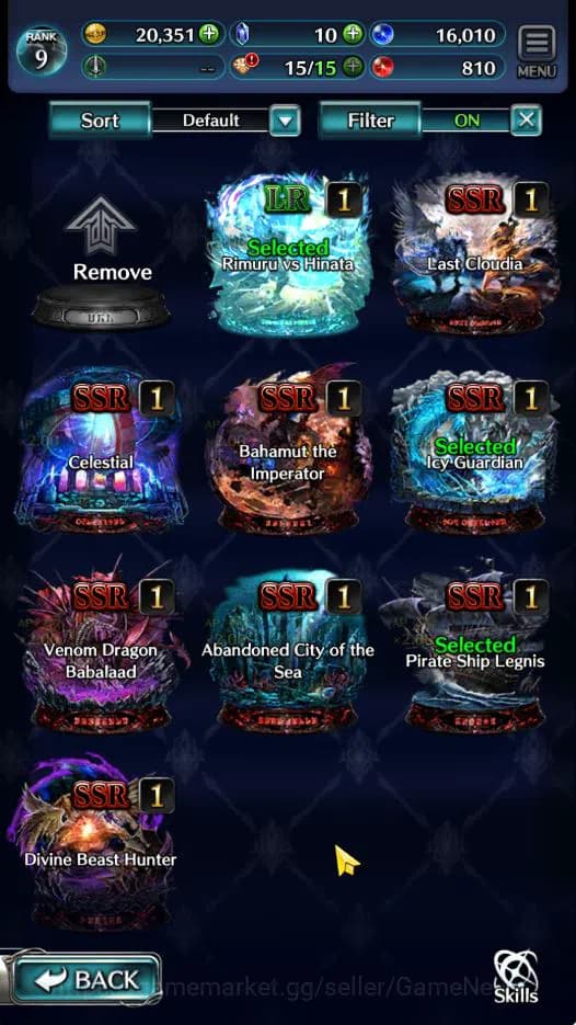 Last Cloudia Accounts GLOBAL | Starter Rank 9 | Hinata Sakaguchi, Dilmor image 2