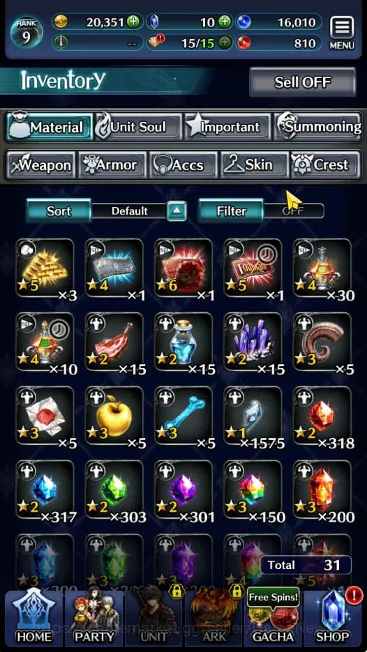 Last Cloudia Accounts GLOBAL | Starter Rank 9 | Hinata Sakaguchi, Dilmor image 3