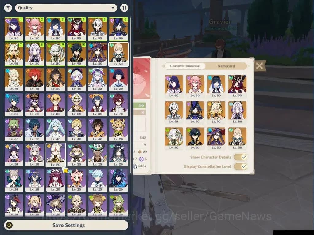 Genshin Impact Accounts ASIA|AR 56|10 Limited+4(*5Weapon)|(Clorinde,Raiden image 1