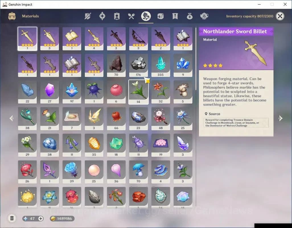Genshin Impact Accounts ASIA|AR 56|10 Limited+4(*5Weapon)|(Clorinde,Raiden image 8
