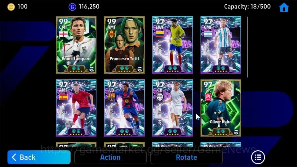 eFootball Accounts Android|Frank Lampard,Francesco Totti,Oliver Kahn, image 8