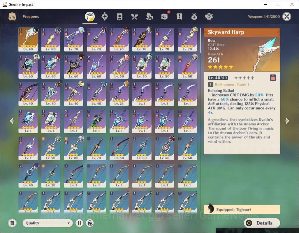 Genshin Impact Accounts Asia|AR 54|4 Limited +1(*5Weapon)|Ayaka,Alhaitham, image 4