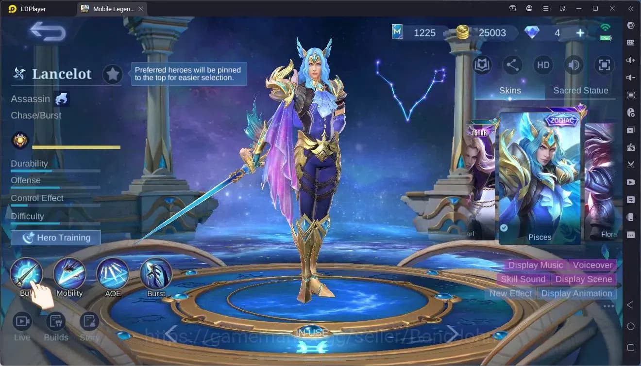Mobile Legends: Bang Bang Accounts Global|Hero 110|Skin 189|Renowned|KOF Karina|CC Na image 1