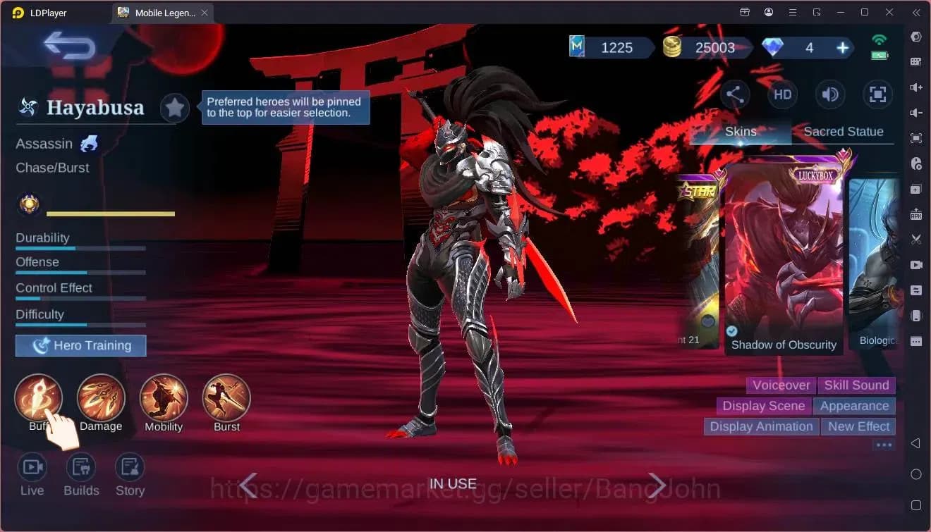 Mobile Legends: Bang Bang Accounts Global|Hero 110|Skin 189|Renowned|KOF Karina|CC Na image 5