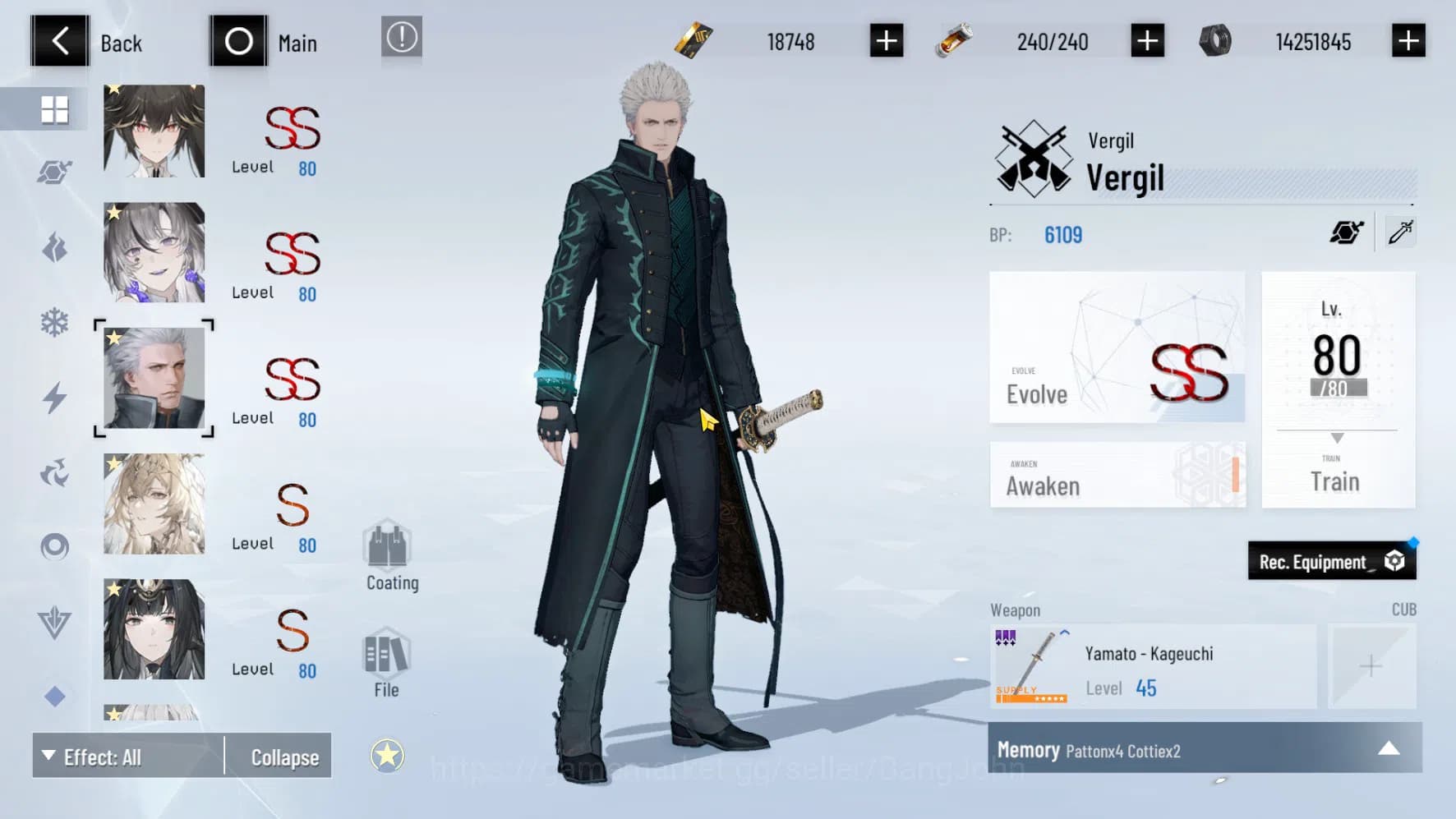 Punishing: Gray Raven Accounts ASIA PACIFIC | LEVEL 89 | Selena Destiny Skin | Lu image 7
