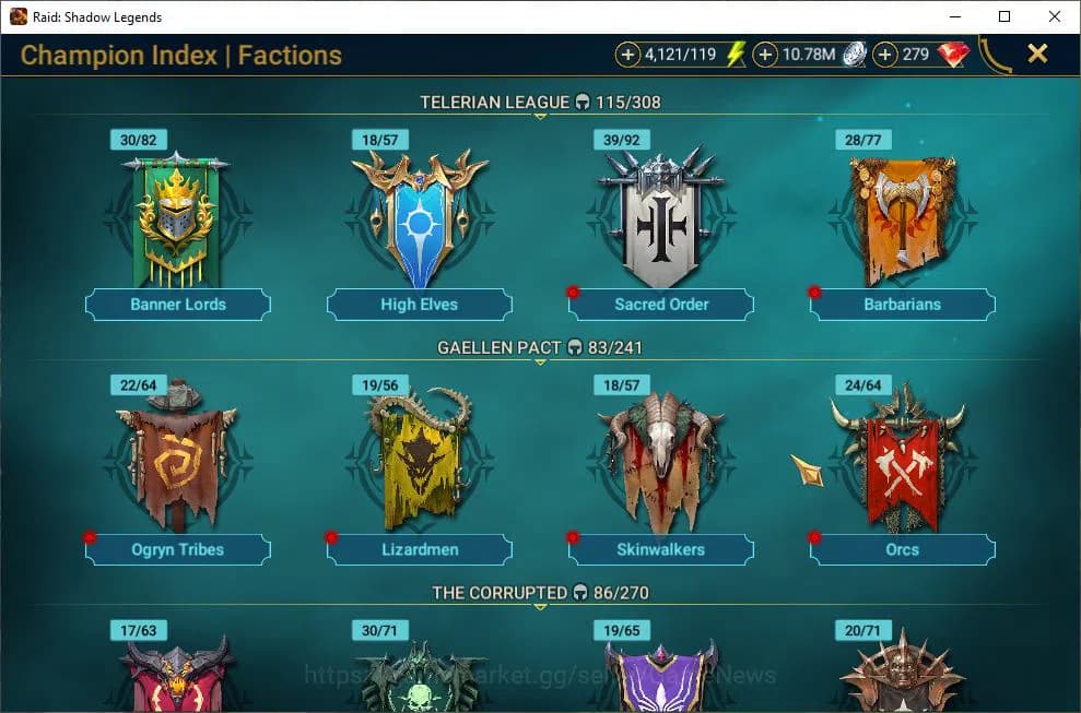 Raid: Shadow Legends Accounts Lv49 1M Power|25 Legend(Calamitus,Noldua,Ninja,Lys image 4