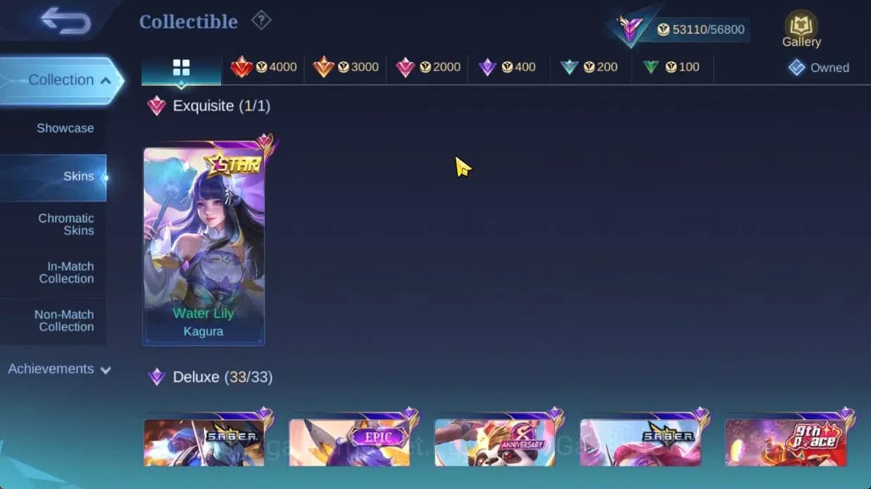 Mobile Legends: Bang Bang Accounts Hero 103|Skin 190|High Glory 73|KOF Karina,PRIME G image 7
