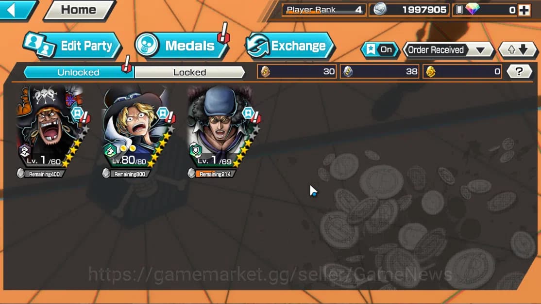 One Piece Bounty Rush Accounts Global|3EX|The Four Emperor Marshall D. Teach,Flam image 3