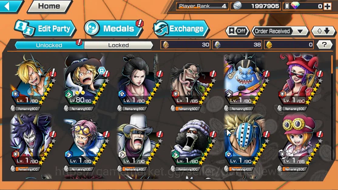 One Piece Bounty Rush Accounts Global|3EX|The Four Emperor Marshall D. Teach,Flam image 4
