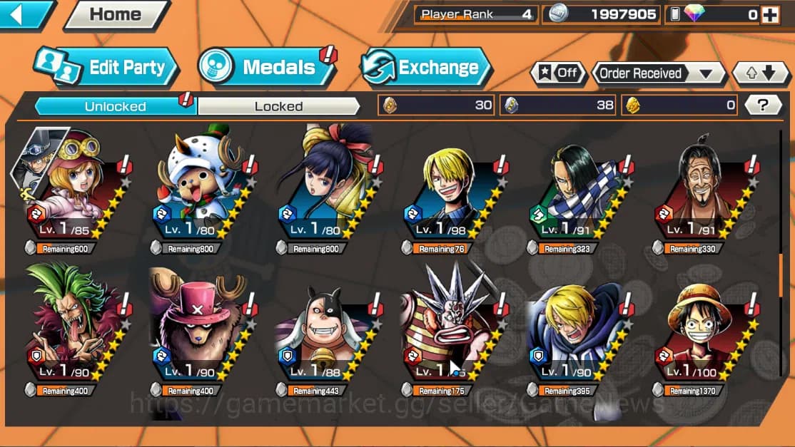 One Piece Bounty Rush Accounts Global|3EX|The Four Emperor Marshall D. Teach,Flam image 7