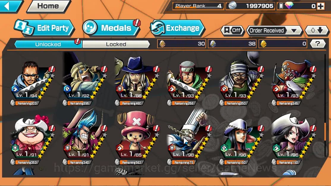 One Piece Bounty Rush Accounts Global|3EX|The Four Emperor Marshall D. Teach,Flam image 8