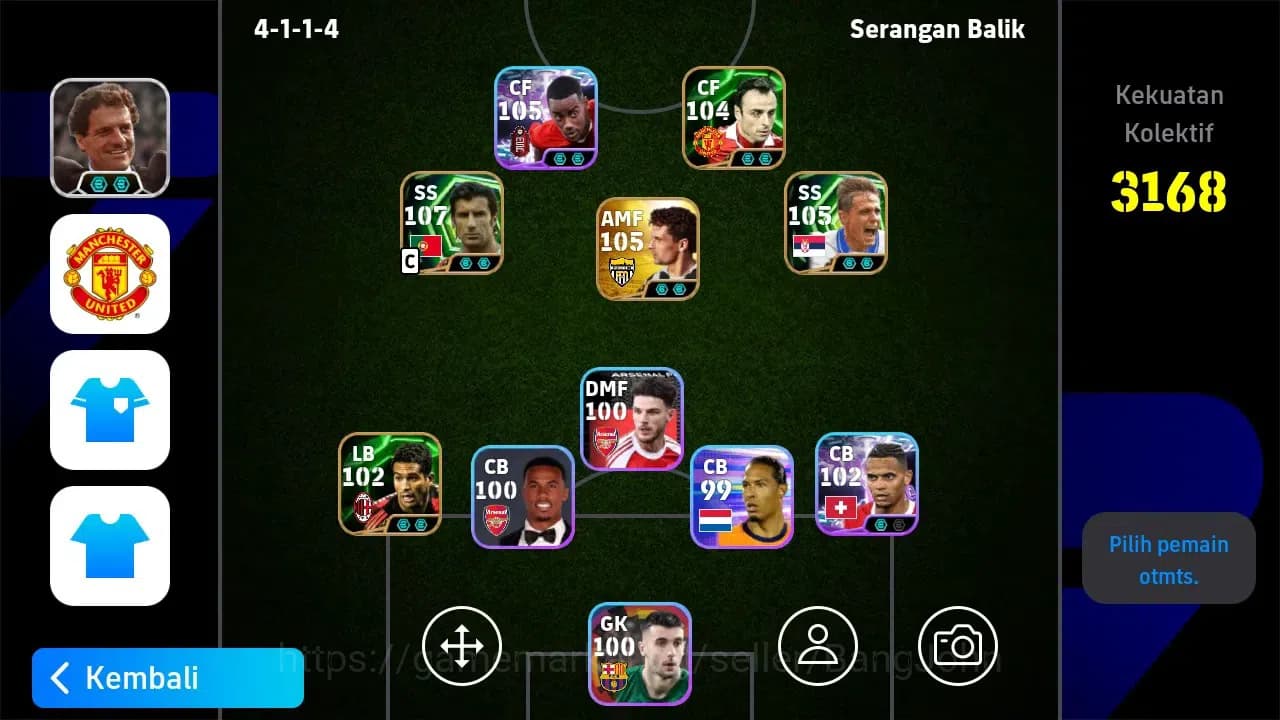 eFootball Accounts ANDROID|PW 3168|Epic L Figo, D Stojkovic| Bigtime image 1