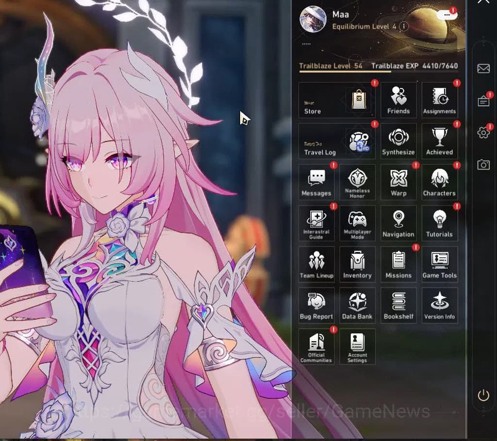 Honkai Star Rail Accounts ASIA|TL 54|Selector B5 ON+1 Golden Companion|7 Lim image 1