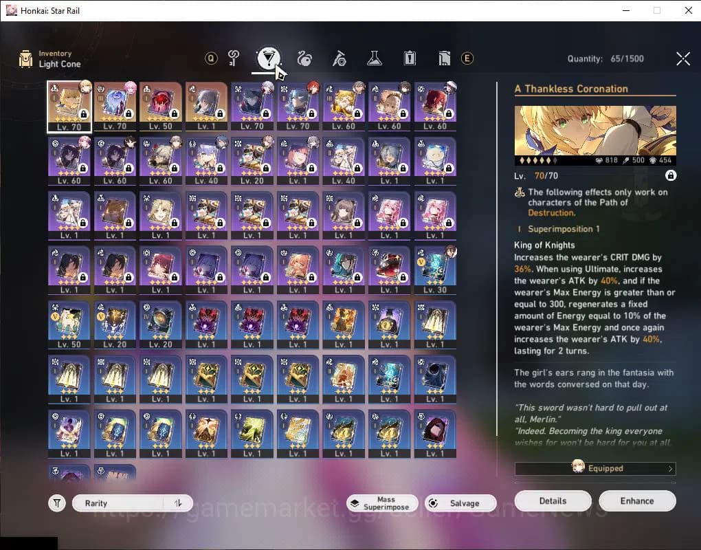 Honkai Star Rail Accounts ASIA|TL 54|Selector B5 ON+1 Golden Companion|7 Lim image 10