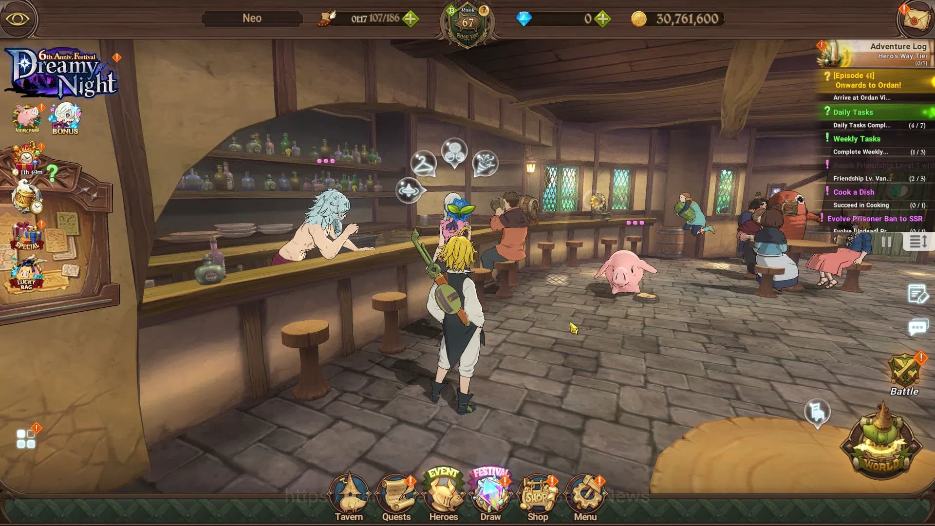 The Seven Deadly Sins: Grand Cross Accounts Global|1,1M CC|Starter Ch4|4 UR| Oppressor Demon K image 1