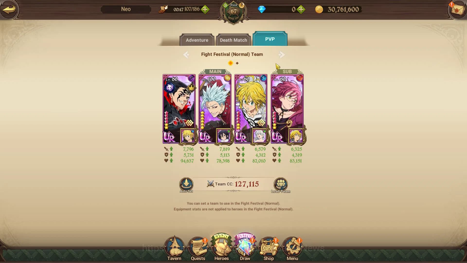 The Seven Deadly Sins: Grand Cross Accounts Global|1,1M CC|Starter Ch4|4 UR| Oppressor Demon K image 7