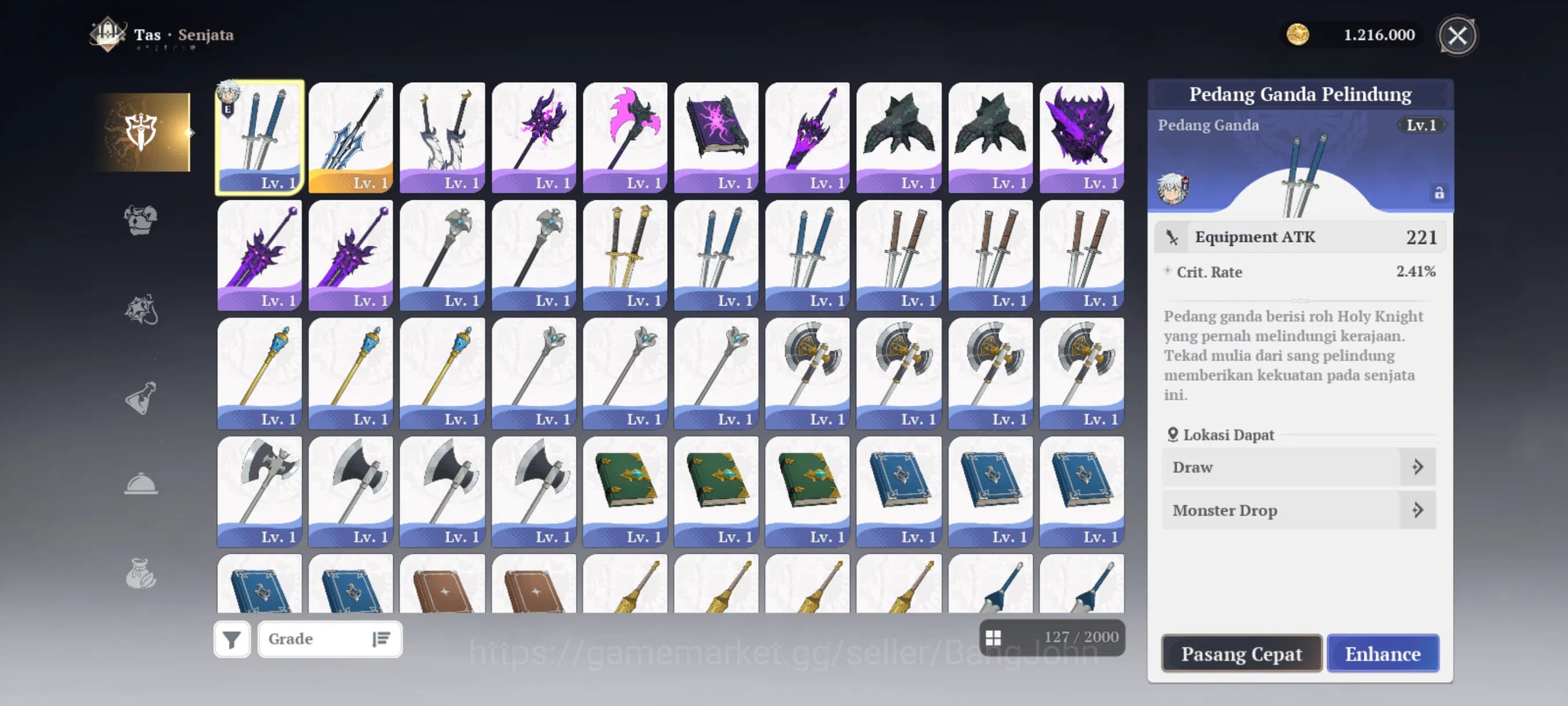 The Seven Deadly Sins: Origin Accounts EUROPE | Fresh Starter Lvl 2 |2 SSR| Escanor , Gui image 3