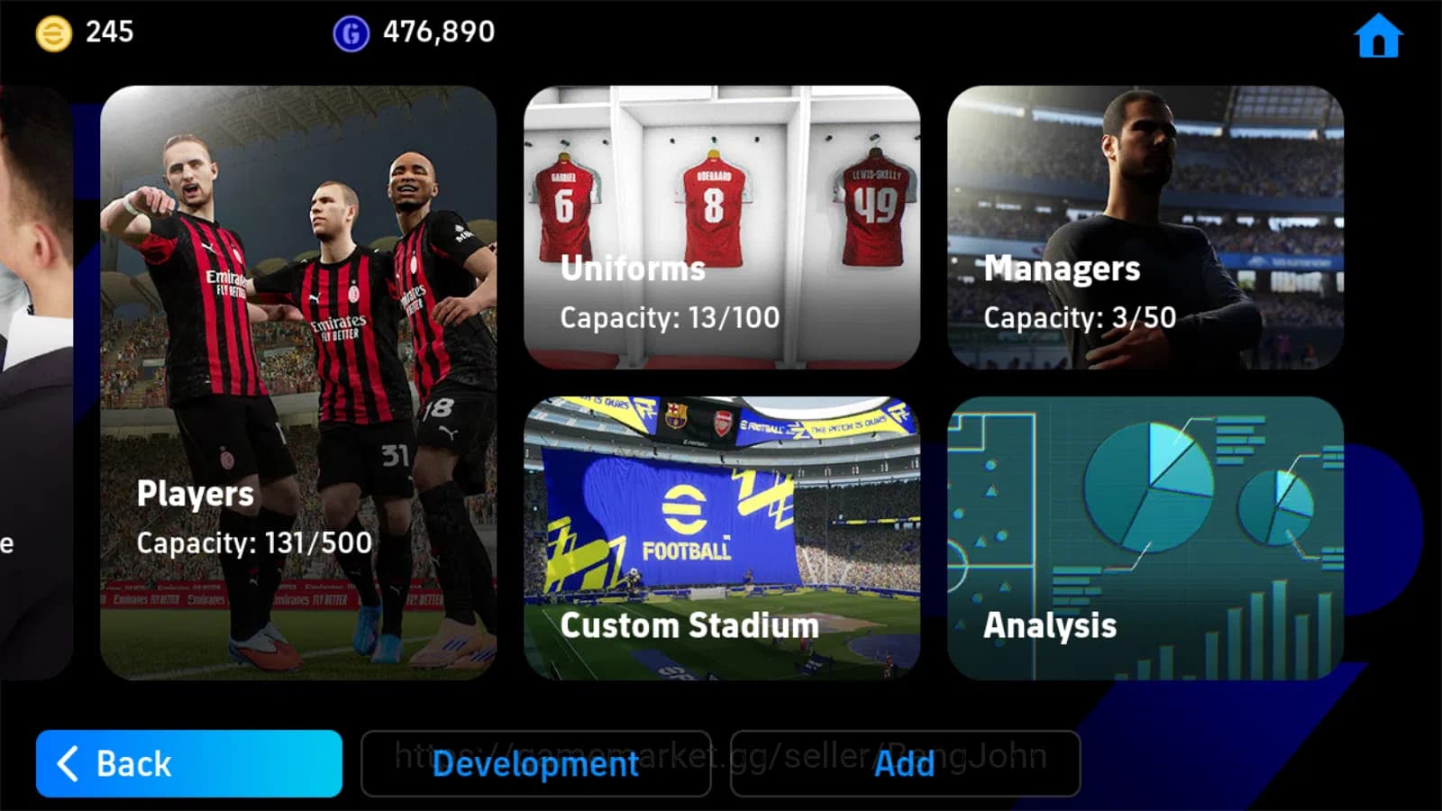 eFootball Accounts Power 3201 | iniesta epic db new | gareth bale epi image 2