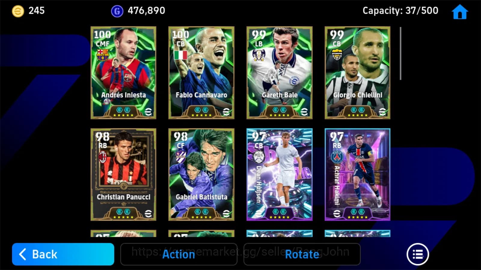 eFootball Accounts Power 3201 | iniesta epic db new | gareth bale epi image 4