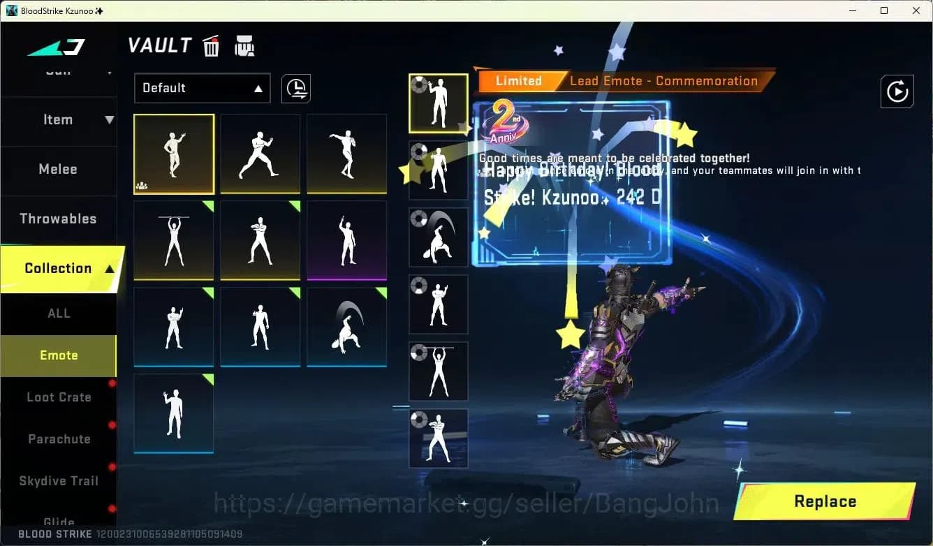 Blood Strike Accounts ASIA | 4 Collab Skins | 2 Limited Skins | 10 Legen image 12
