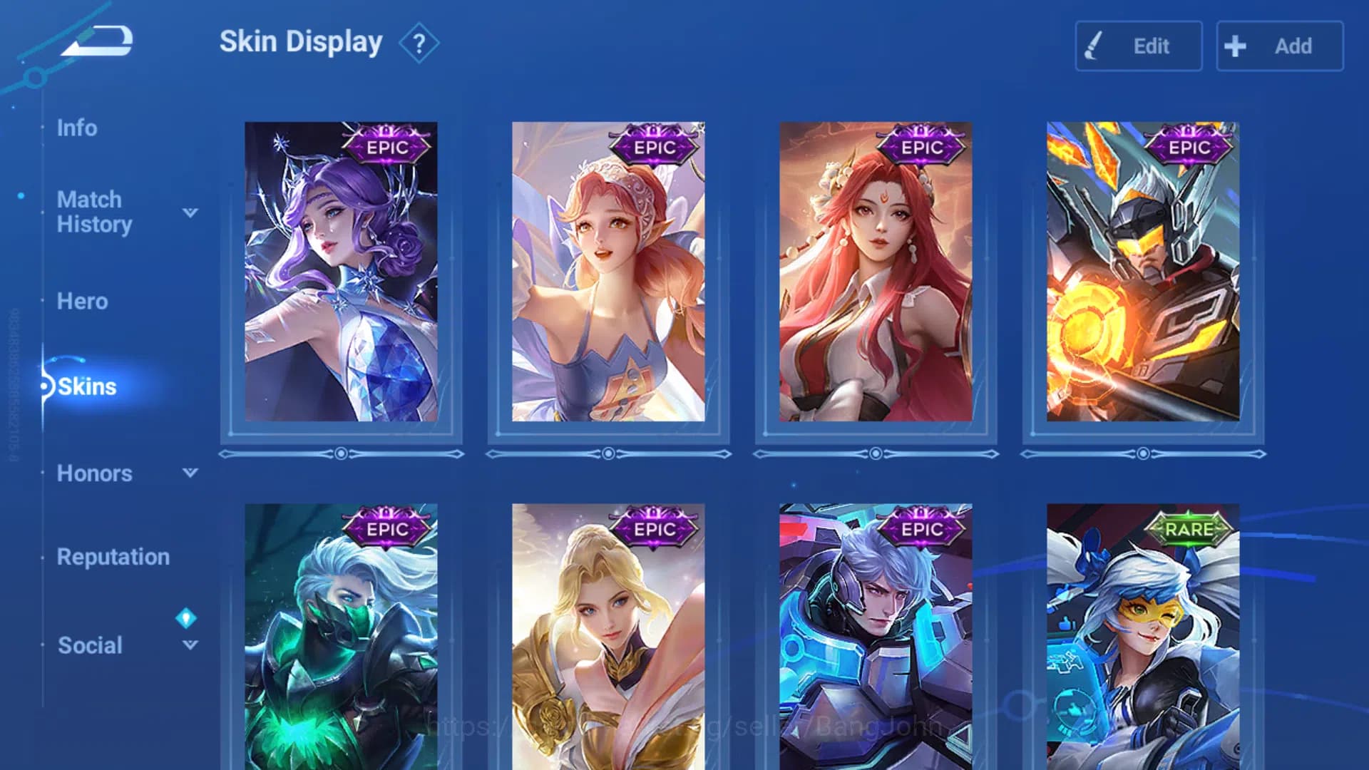 Honor of Kings Accounts GLOBAL Hero 47|Skin 44|2 Legend Wukong+LadySun|Sai image 4