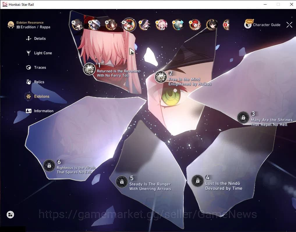 Honkai Star Rail Accounts Asia|TL 70|3,4K SJ|The Herta Prem Team|11 Limited| image 14