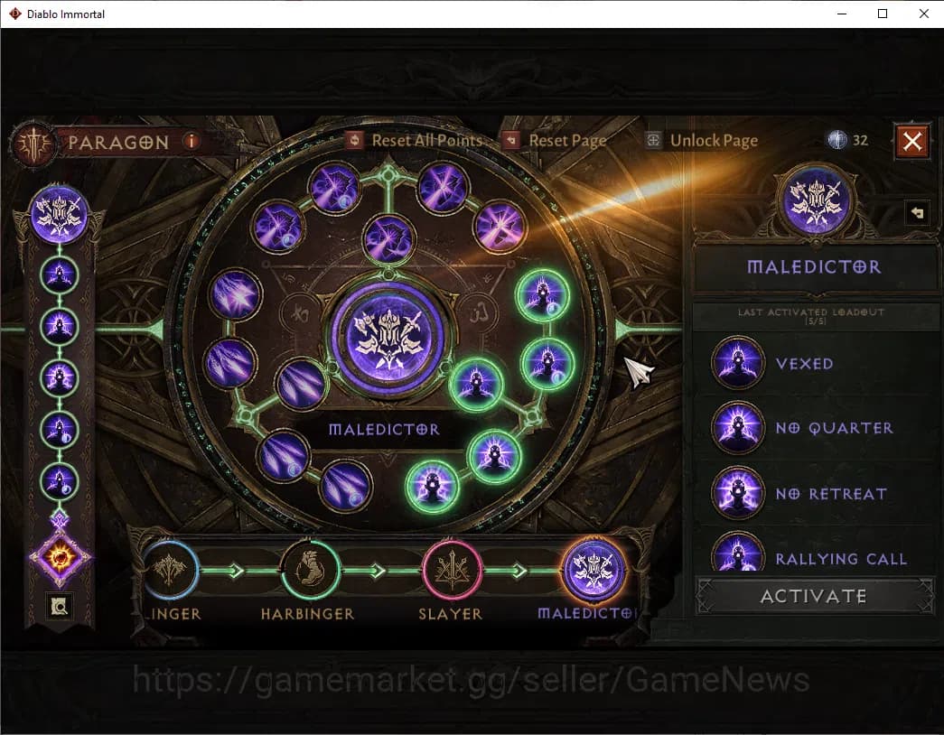 Diablo Immortal Accounts SA - Malah|CS ON|Lv60(616)|Demon Hunter|CR 36k|Res image 11